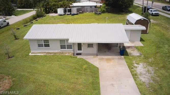 View from above of property