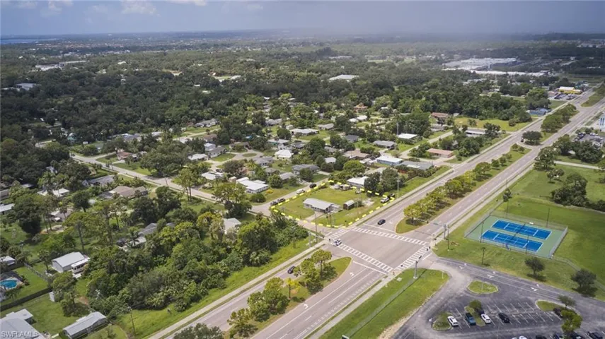 Aerial overview of property's location