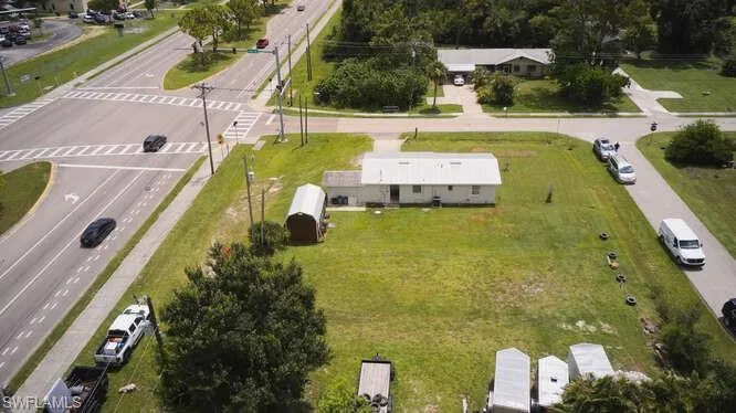 Aerial view of property's location
