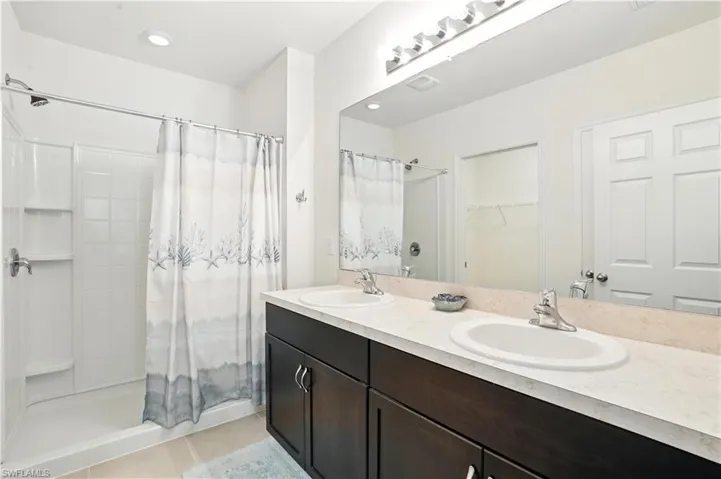 Double Vanity walk-in shower
