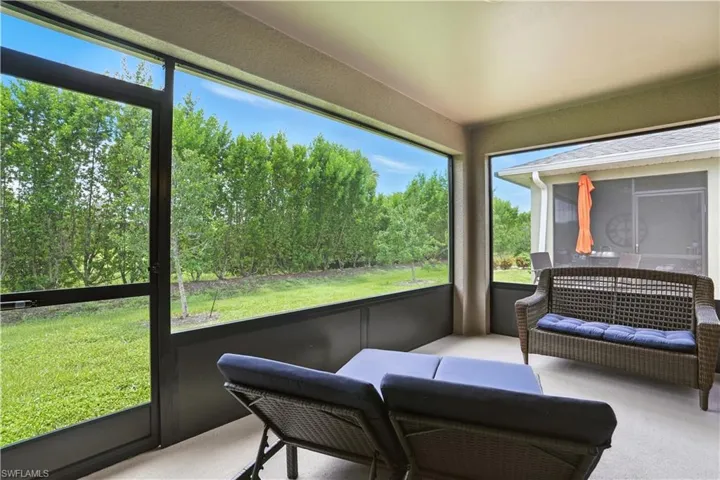 Screened in lanai