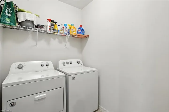 Inside Laundry room
