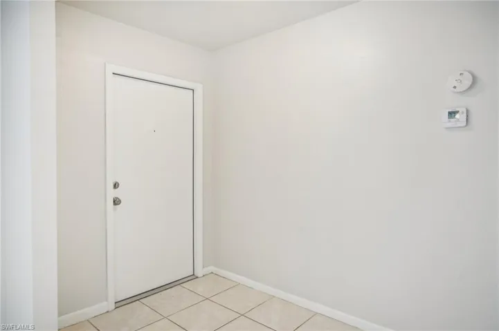 View of tiled foyer entrance
