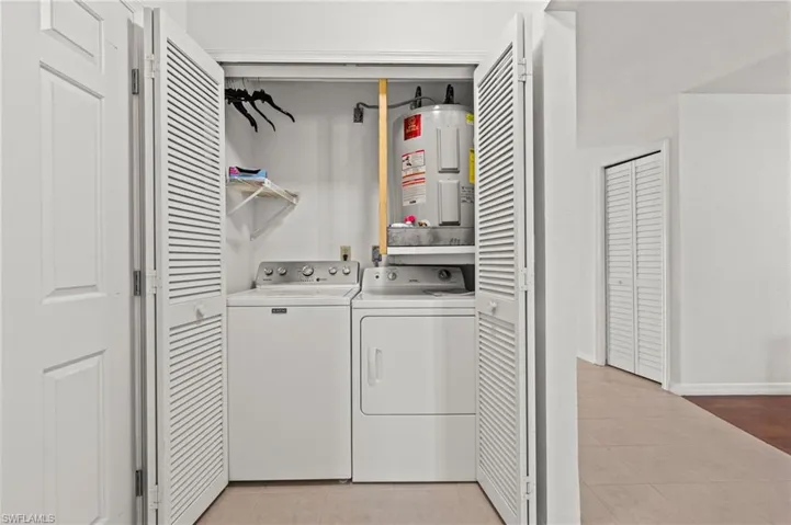 Laundry inside of unit