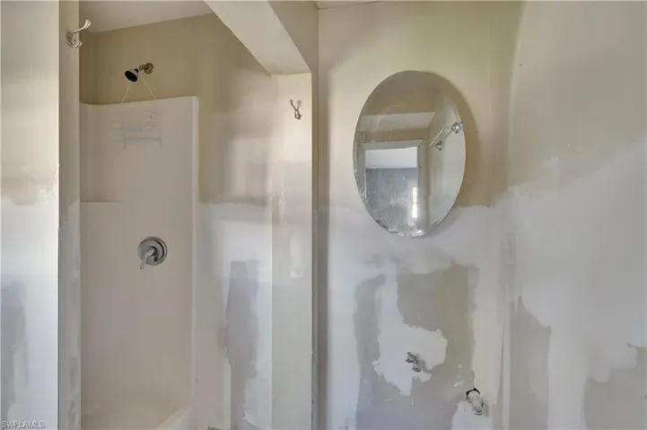 Bathroom with walk in shower