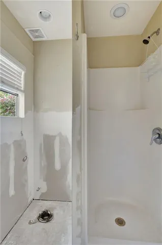 Bathroom featuring a shower