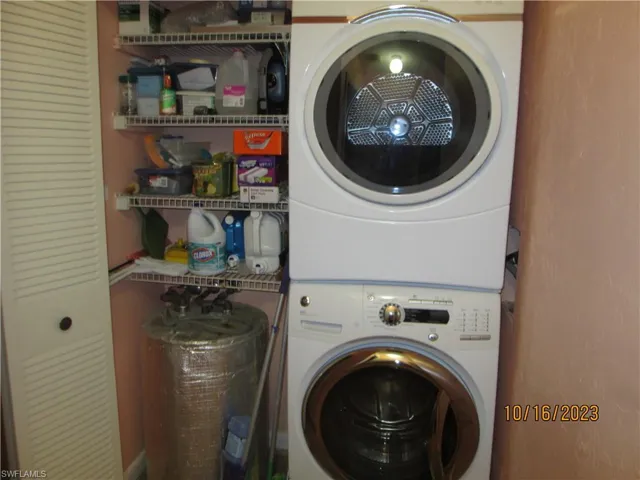 Laundry in unit.