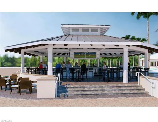 New Tiki Bar rendering estimated to be completed April 2026.