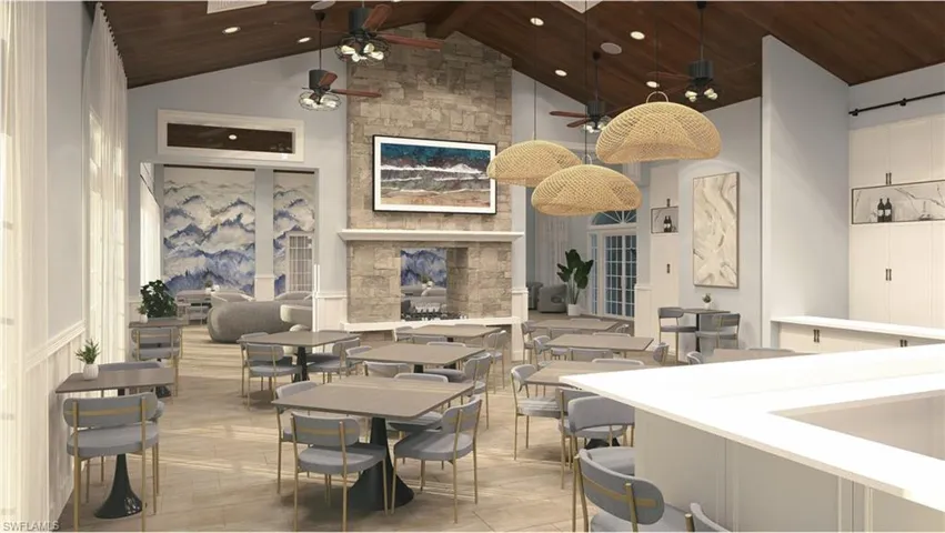 New Clubhouse/restaurant rendering estimated to be completed April 2026.