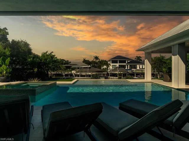 Pool View Sunset