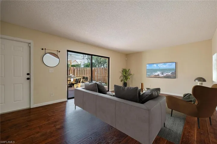 virtually staged living area