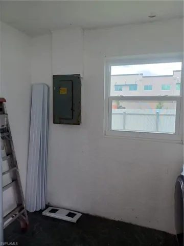 Detailed view of electric panel