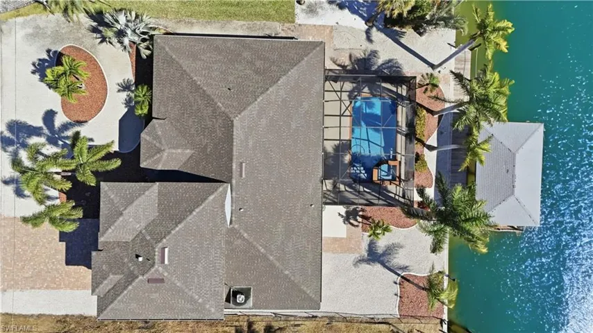 Drone / aerial view of a large body of water - Virtually Edited Image