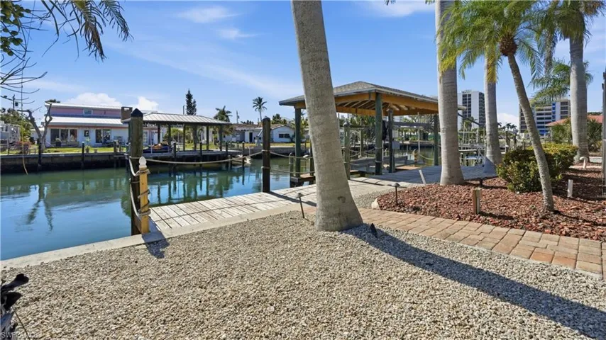 Dock area featuring a water view - Virtually Edited Image