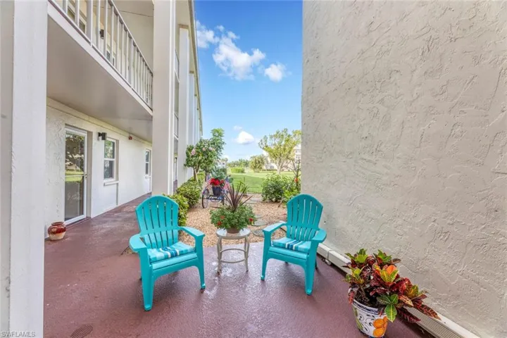 Exterior seating area
