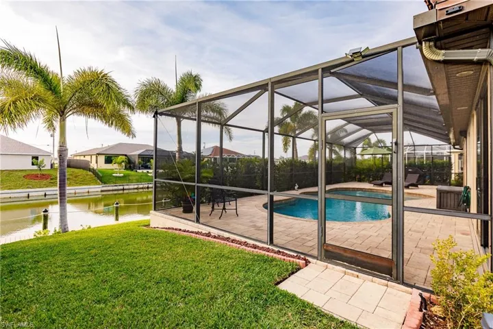 Pool Area Leading to Wide Gulf-Access Canal!