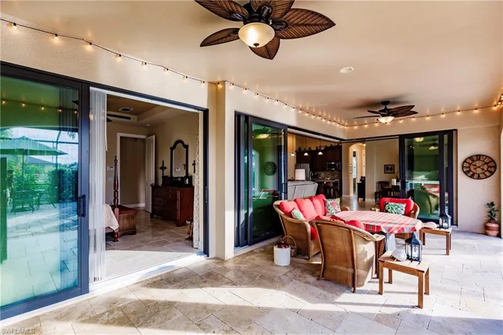 Spacious Lanai with a Pocket Sliders to the Owner's Suite, Great Room & Dining Room!