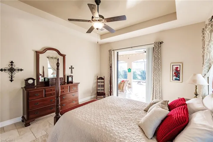 Spacious Owner's Suite with Pocket Sliders to Pool View #2!