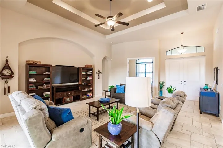 Large Great Room Leading to the Office/Den & Front Double Door Entry!