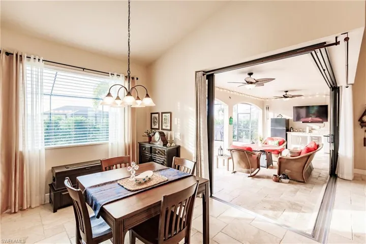 Dining Room open to the Relaxing Covered Lanai Area!