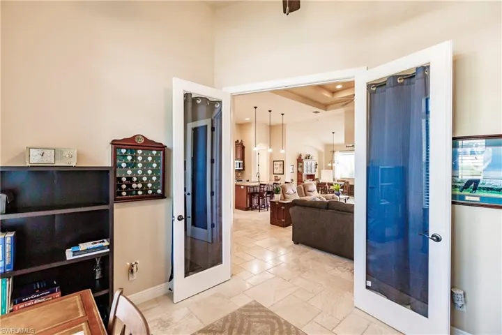 Office/Den with French Doors to Great Room!