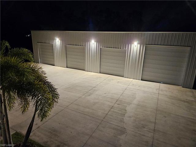 Garage area Night