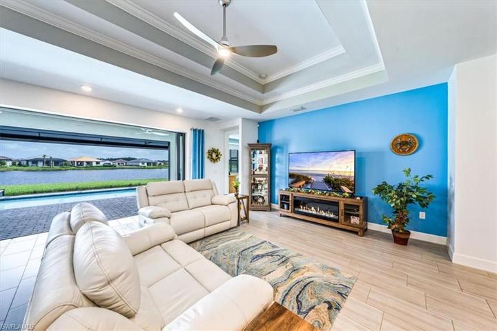 Great Room with View of Pool
