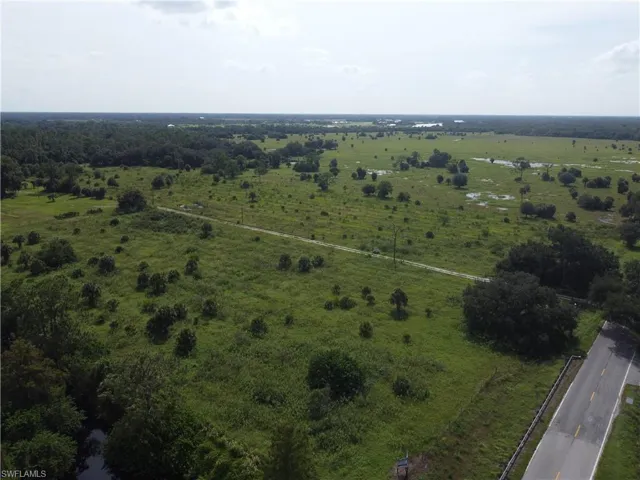 Aerial view with a rural view