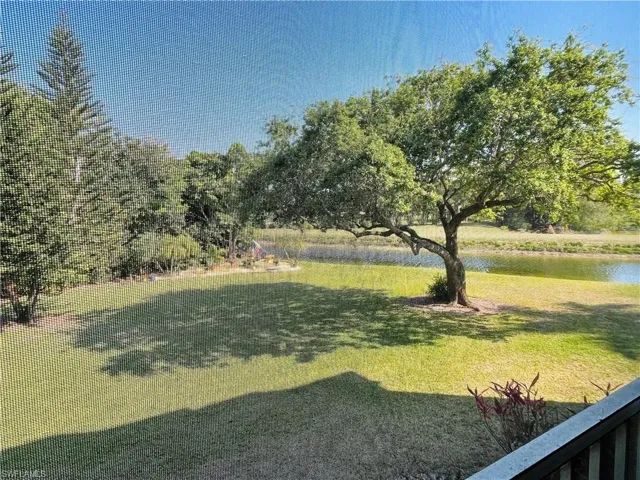 View of Canal and Yard from Lanai