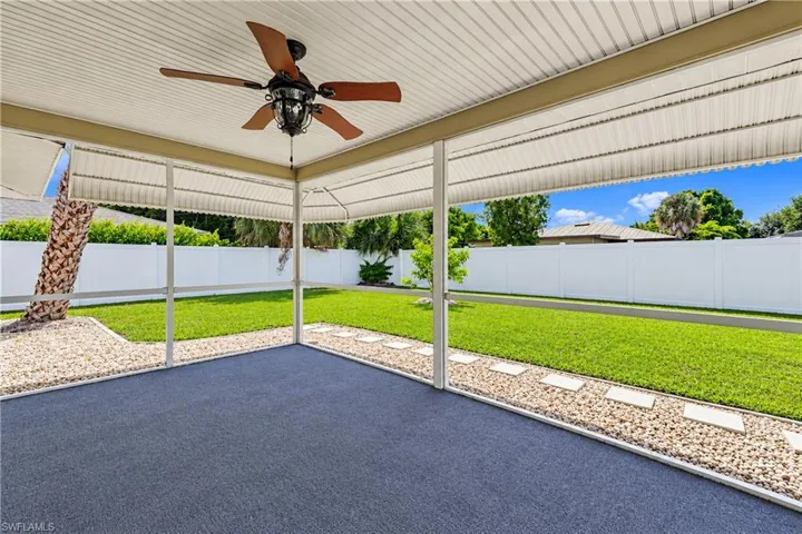 Screened lanai