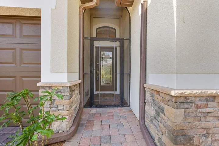 View of exterior entry