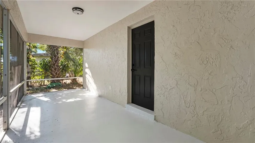 View of entry at the back of the house