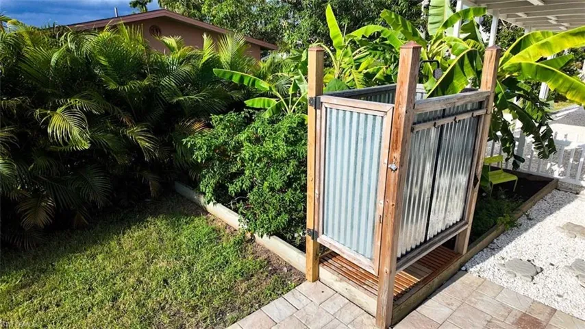Outdoor Shower and Gardens