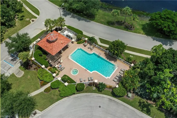 Aerial view of Second Community Pool