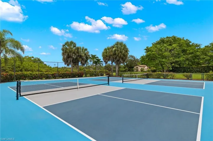 View of tennis court