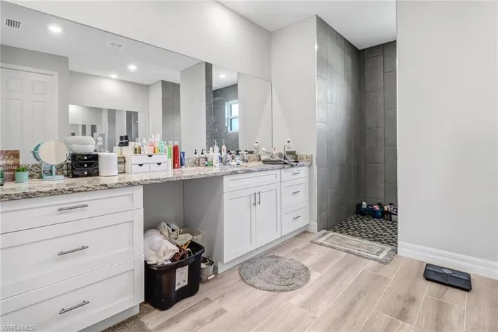 Bathroom featuring vanity