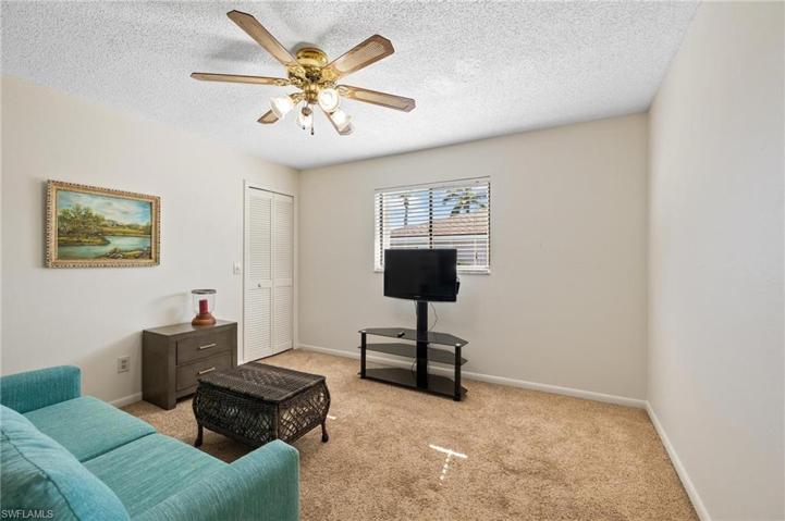 2nd Bedroom with Murphy Bed and walk in closet.