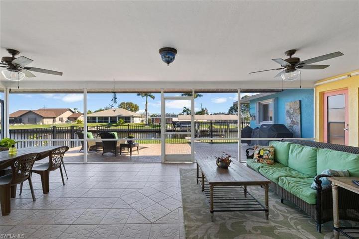 Hugh screened in covered lanai.