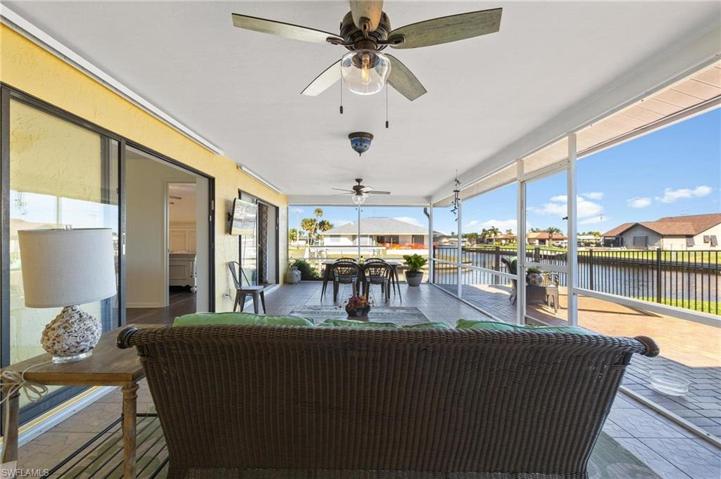 Hugh screened in covered lanai.