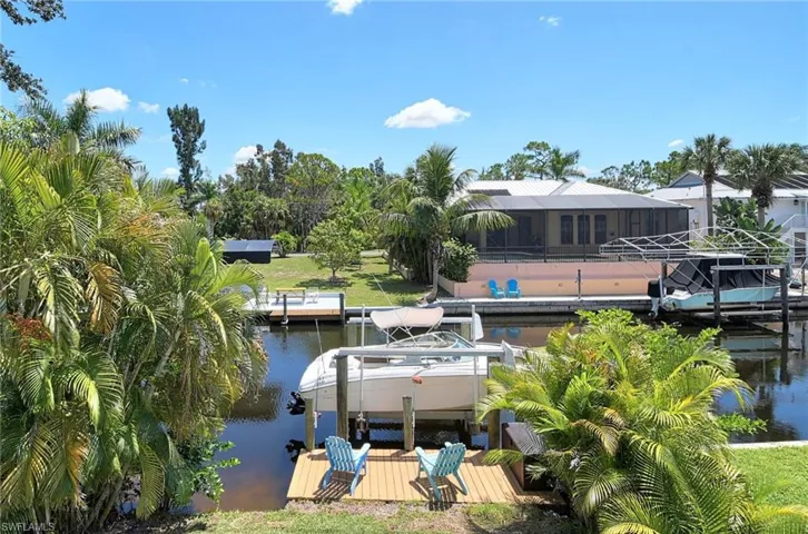 Dock with 10,000 lb. boat lift