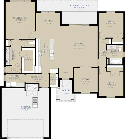 View of floor plan / room layout