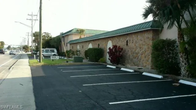 View of uncovered parking lot