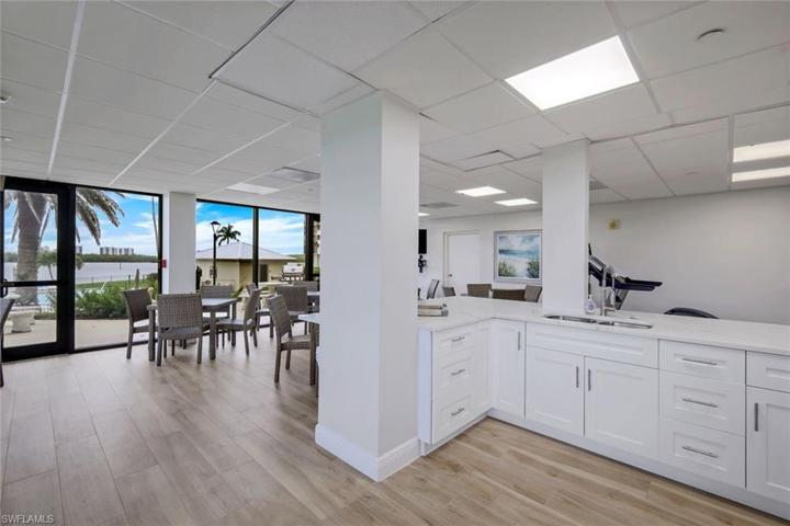 Nicely updated community room.