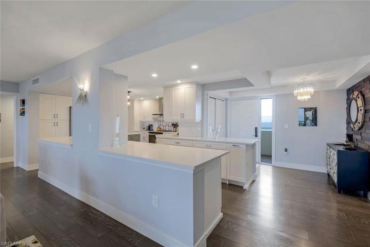 The kitchen offers the perfect layout, allowing for several people to work together.