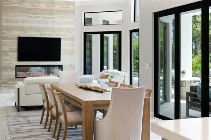 Dining area with a wealth of natural light