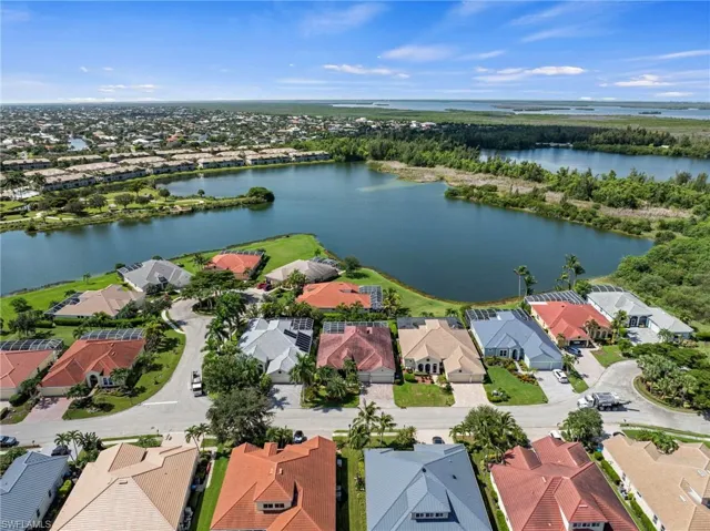 Expansive residential community featuring lakefront properties and extensive surrounding natural landscape