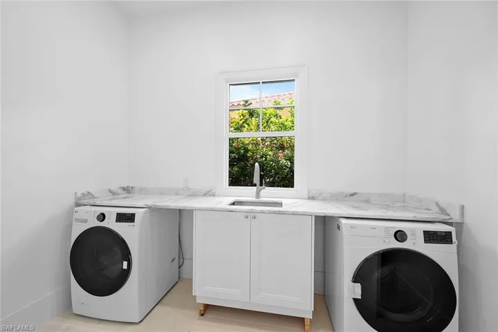 Laundry located on first floor