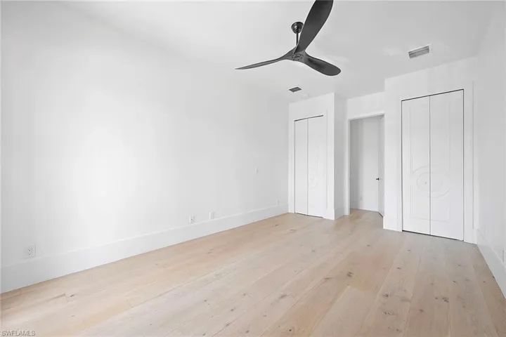 Bedroom 3 with separate closets