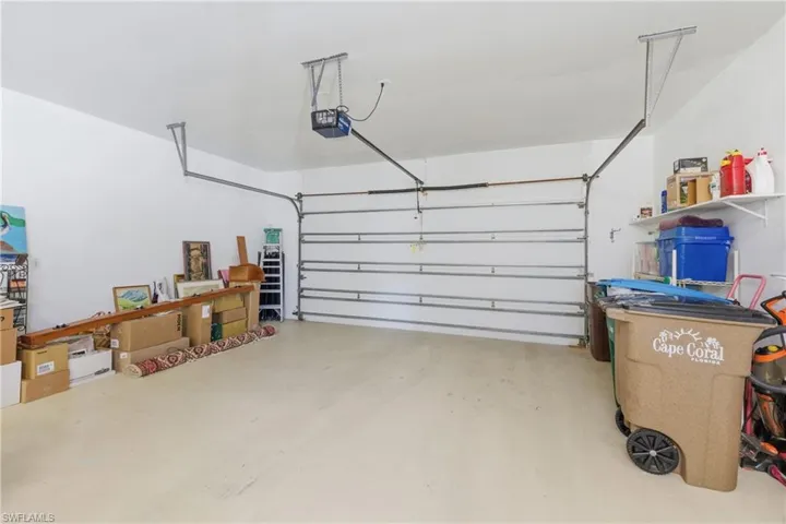 Extra Wide Garage = 1 Extra Deep Bay