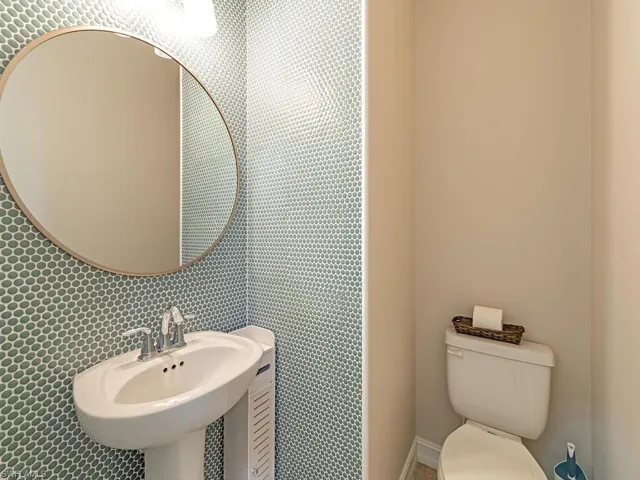 Penny tile on the wall